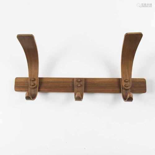 Bruno Paul, Wall coat rack, c. 1939Wall coat rack, c. 1939H. 17 x 40 x 12.2 cm. Made by Deutsche