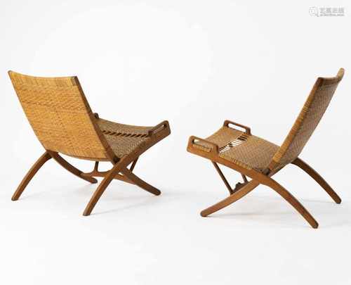 Hans J. Wegner, Two folding 'X chairs' , 1949Two folding 'X chairs' , 1949Two 'JH-512' - 'X chair'