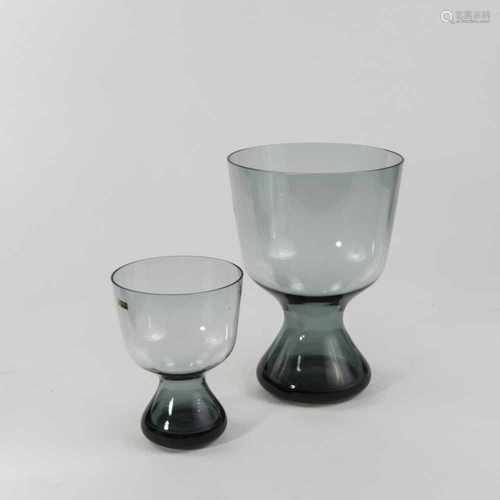 Wilhelm Wagenfeld, Two vases '472 - 476', 1961Two vases '472 - 476', 1961H. 14.6-22.5 cm. Made by