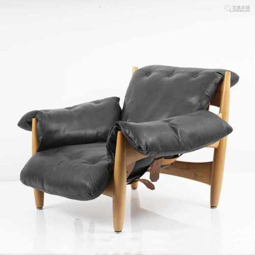 Sergio Rodrigues, 'Sheriff' easy chair, c. 1955.'Sheriff' easy chair, c. 1955.H. 75 x 100 x 100