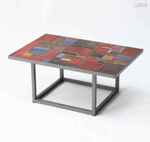 The Netherlands, Coffee table, c. 1958Coffee table, c. 1958H. 38.5 x 87.5 x 58 cm. Rectangular