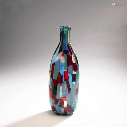 Fulvio Bianconi, Bottle vase 'Pezzato', c. 1950Bottle vase 'Pezzato', c. 1950Both sides strongly