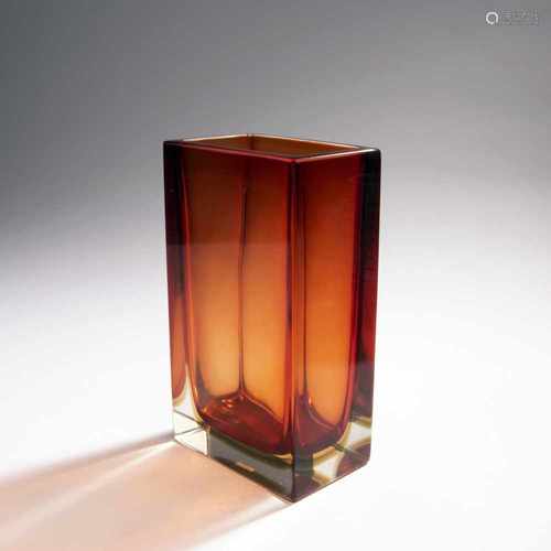 Fulvio Bianconi, 'Sommerso' vase, c. 1952'Sommerso' vase, c. 1952Rectangular. H. 24 cm. Made by