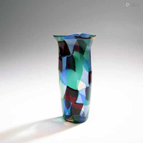 Fulvio Bianconi, 'Pezzato' vase, c. 1951'Pezzato' vase, c. 1951Slim bell shape. H. 23 cm. Made by