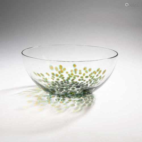 Venini & C., Murano, 'Morosini' bowl, 1969/70'Morosini' bowl, 1969/70H. 11 cm; Ø 23 cm. Colorless