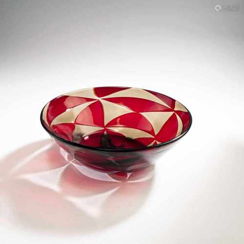 Ercole Barovier, 'Intarsio' bowl, 1961-63'Intarsio' bowl, 1961-63H. 9 cm; Ø 25,7 cm. Execution: