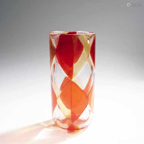 Ercole Barovier, 'Intarsio' vase, 1961-63'Intarsio' vase, 1961-63Cylindrical. H. 28,9 cm. Execution: