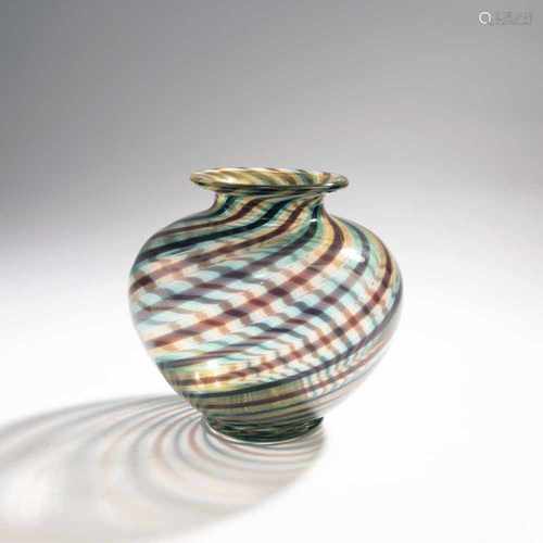 Ercole Barovier, 'Spira aurata' vase, c. 1966'Spira aurata' vase, c. 1966H. 19 cm. Execution: