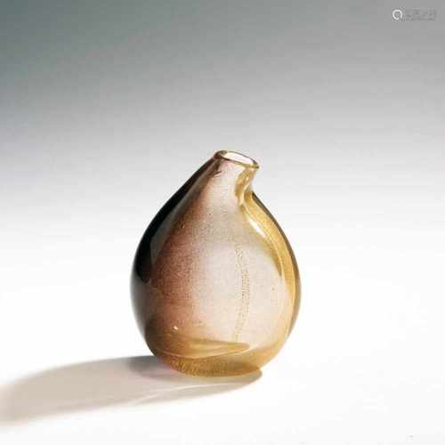 Archimede Seguso, Vase 'Polveri', 1954Vase 'Polveri', 1954H. 12.5 cm. Execution: Vetreria