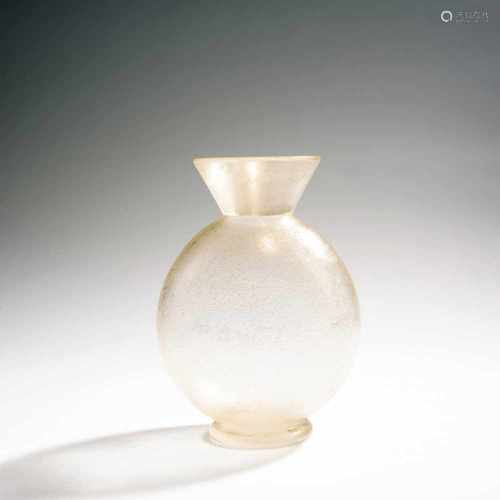 Flavio Poli, 'Corroso' vase, 1940s'Corroso' vase, 1940sH. 21.5 cm. Execution: Seguso Vetri d'Arte.