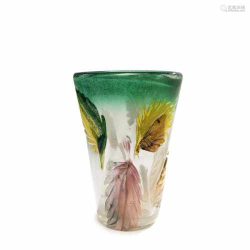 Dino Martens, Vase, 1956Vase, 1956H. 24.3 cm. Execution: Vetreria Aureliano Toso. Thick-walled glass