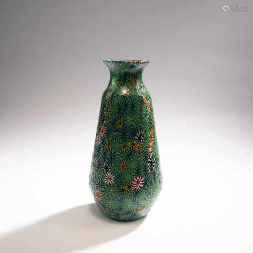 Ermanno Toso, 'Murrine kiku' vase, 1964'Murrine kiku' vase, 1964H. 31.5 cm. Execution: Fratelli