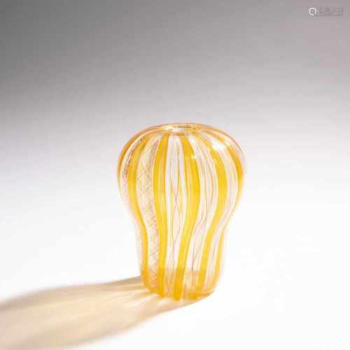 Renato Toso, Vase, c. 1966Vase, c. 1966H. 14 cm. Execution: Fratelli Toso. Colorless glass with