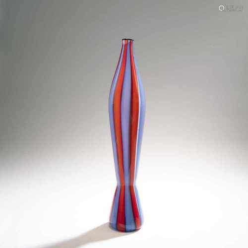 Fratelli Toso (attr.), 'A fasce' vase, c. 1950'A fasce' vase, c. 1950H. 52.5 cm. Colorless glass