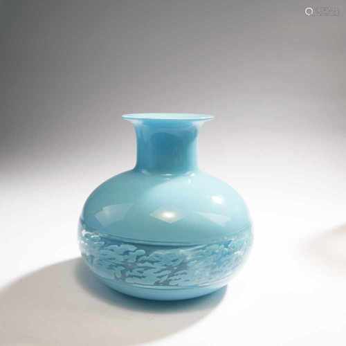 Luciano Gaspari, Vase, c. 1964Vase, c. 1964H. 20.5 cm. Made by Salviati & C. Overpainted glass,