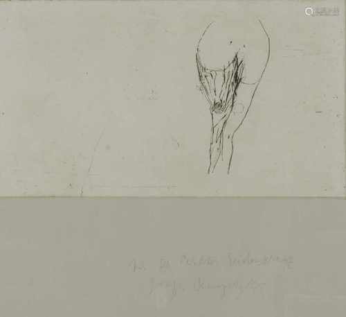 Joseph Beuys (Krefeld 1921 - 1986 Düsseldorf), 'Woman's torso' sheet 8 from 'Tears', 1985'Woman's