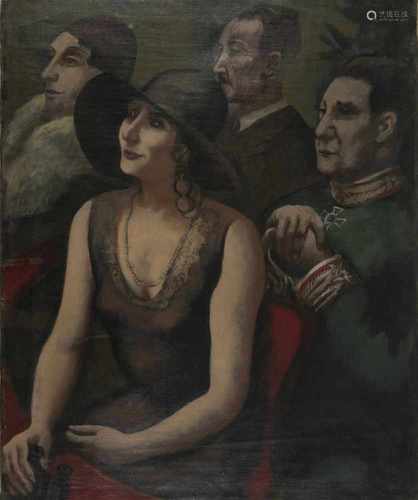 August Wilhelm Dressler (Bettelgrün 1886 - 1970 Berlin), 'Italian Theater Lodge', 1931'Italian