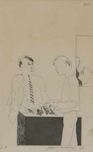 David Hockney (Bradford, Yorkshire 1937 - lebt u. arbeitet in Bridlington, UK), 'He inquired after