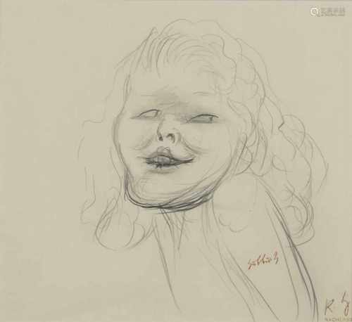 Karl Hubbuch (Karlsruhe 1891 - 1976 ebenda), Untitled (Laughing Girl), ca. 1930-1932Untitled (