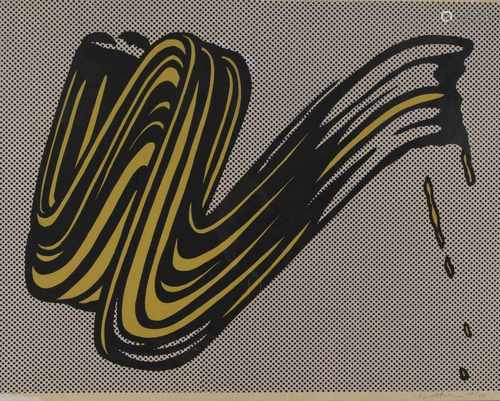 Roy Lichtenstein (New York 1953 - 1997 New York), 'Brushstroke', 1965'Brushstroke', 1965Colored