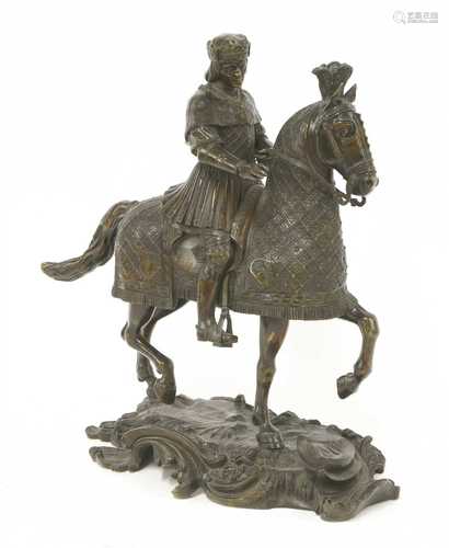 A bronze Louis XII,