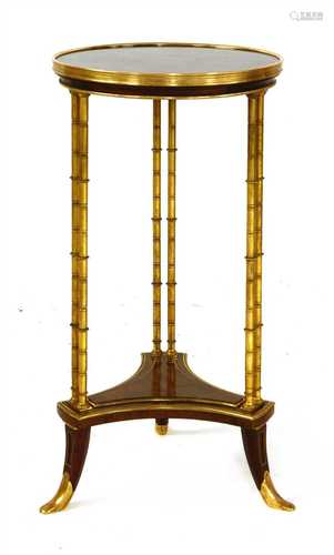 A Regency-style circular occasional table,