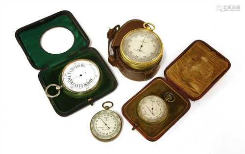 Four pocket barometers