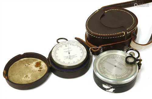 Two barometer/ altimeters,