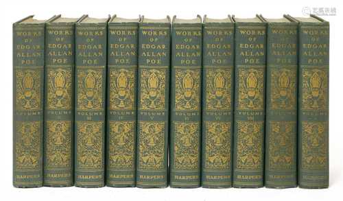 BINDING: POE, Edgar Allan: Works, 10 Vols.BINDING: POE, Edgar Allan: