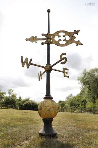 A large Victorian cast iron weathervane,