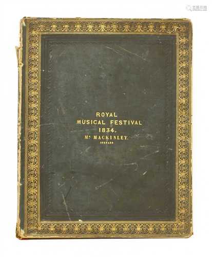 Parry, John: An account of the Royal Musical Festival: Held in Westminster Abbey, 1834.