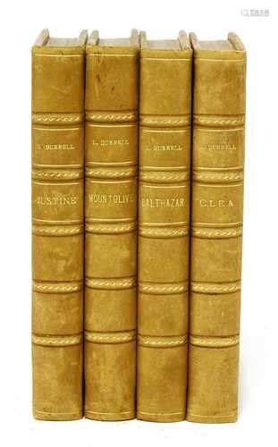 Durrell, Lawrence: THE ALEXANDRIA QUARTET: Justine; Balthazar; Mountolive;& Clea. 4 volumes.