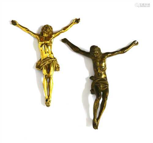 A German gilt bronze Corpus Christi,