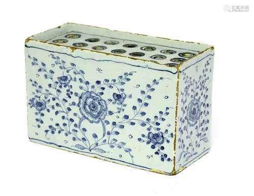 A delft flower brick,