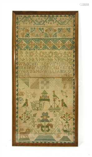 A William IV needlework sampler,