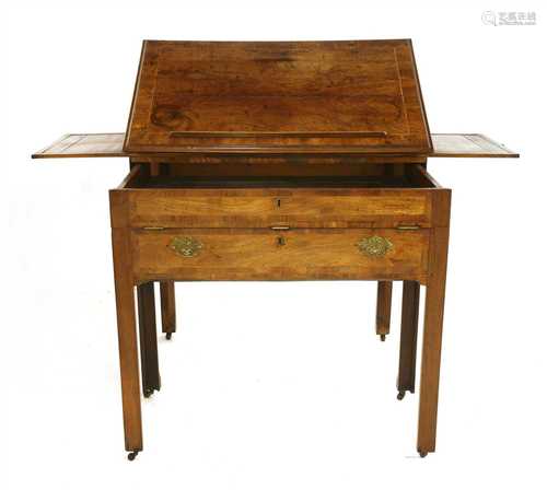 A George III mahogany architect's table,