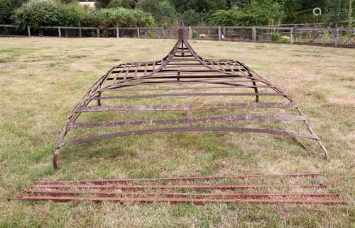 A Regency wrought iron gazebo,