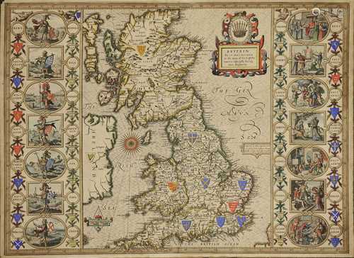 John Speede 'Britain as it was divided in the tyme of the Enghthe Saxons