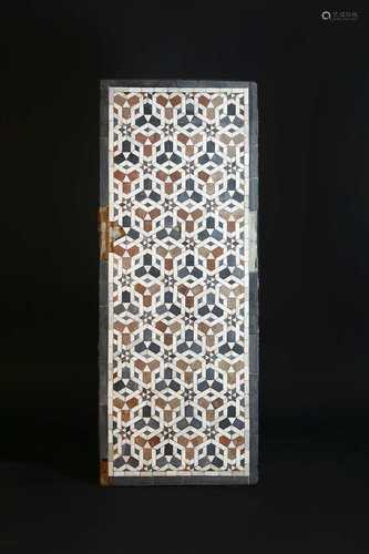 A Mamluk (15th-17th century CE) rectangular mosaic panel,