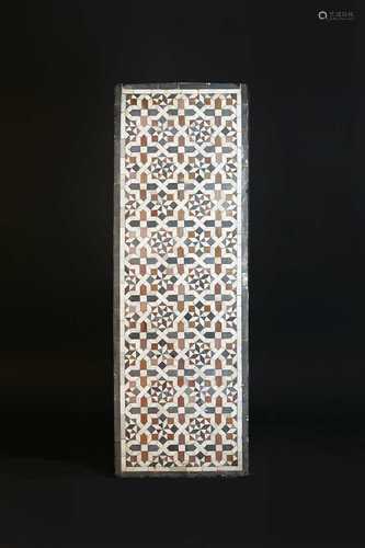 A Mamluk (15th-17th century CE) rectangular mosaic panel,