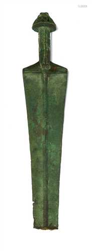 A bronze sword,