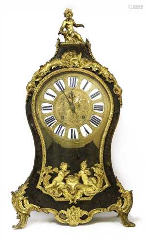 A Louis XVI ormolu-mounted boullework bracket clock and bracket by Baltazar, Paris,