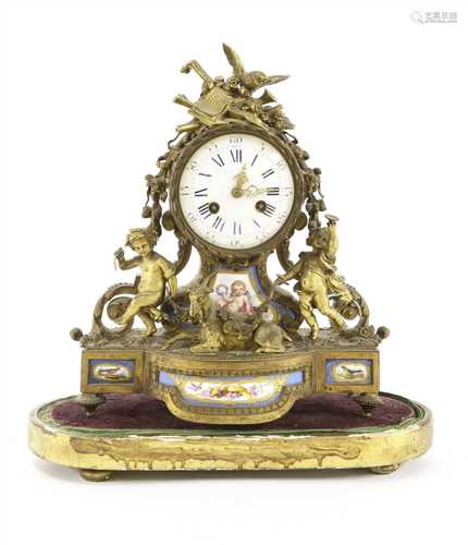 A French ormolu mantel clock, by Joseph Silvani, Paris,