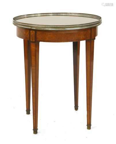 A French kingwood occasional table,