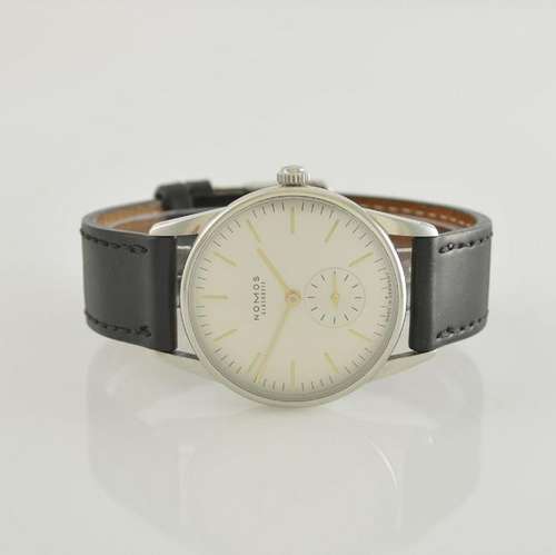 NOMOS Orion gents wristwatch in stainless steel