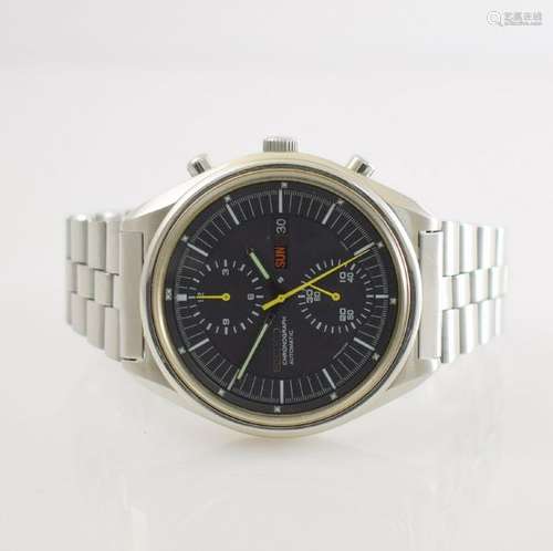 SEIKO gents wristwatch with chronograph in steel