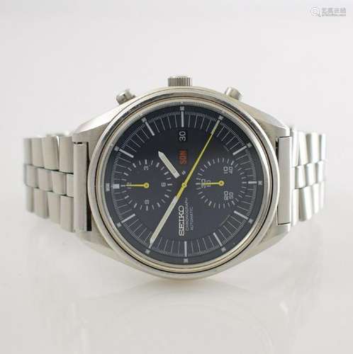 SEIKO gents wristwatch with chronograph in steel