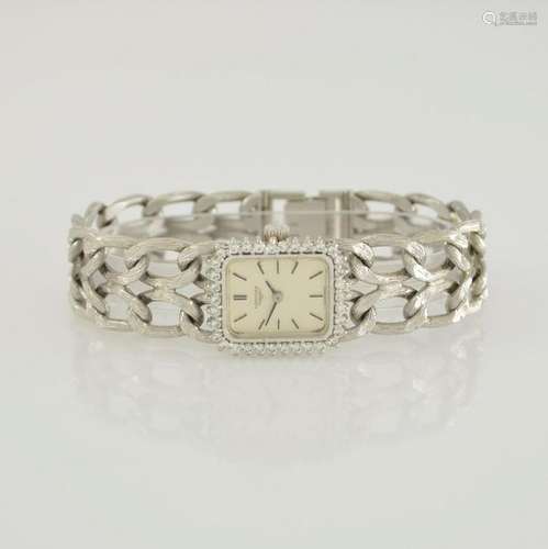 LONGINES 14k white gold ladies wristwatch