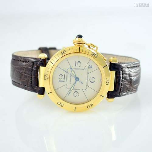 CARTIER 18k yellow gold wristwatch series Pasha