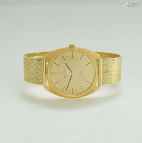 CERTINA Jubile 18k yellow gold gents wristwatch